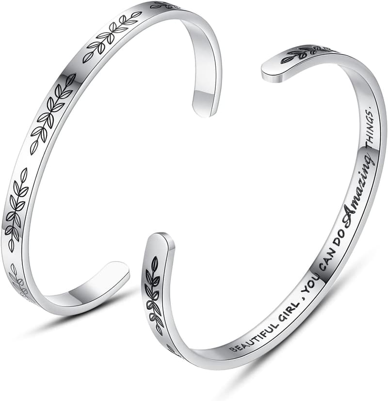 Personalized Cuff Bracelets for Women & Girls - Birthday Gifts
