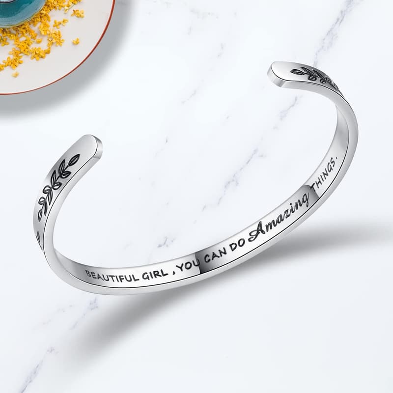 Personalized Cuff Bracelets for Women & Girls - Birthday Gifts
