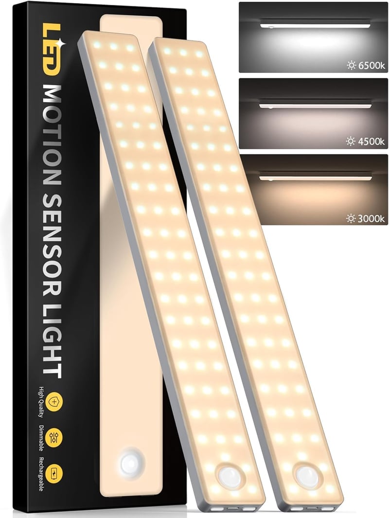 13-Inch Motion Sensor Battery Operated Stair Lights (2-Pack)