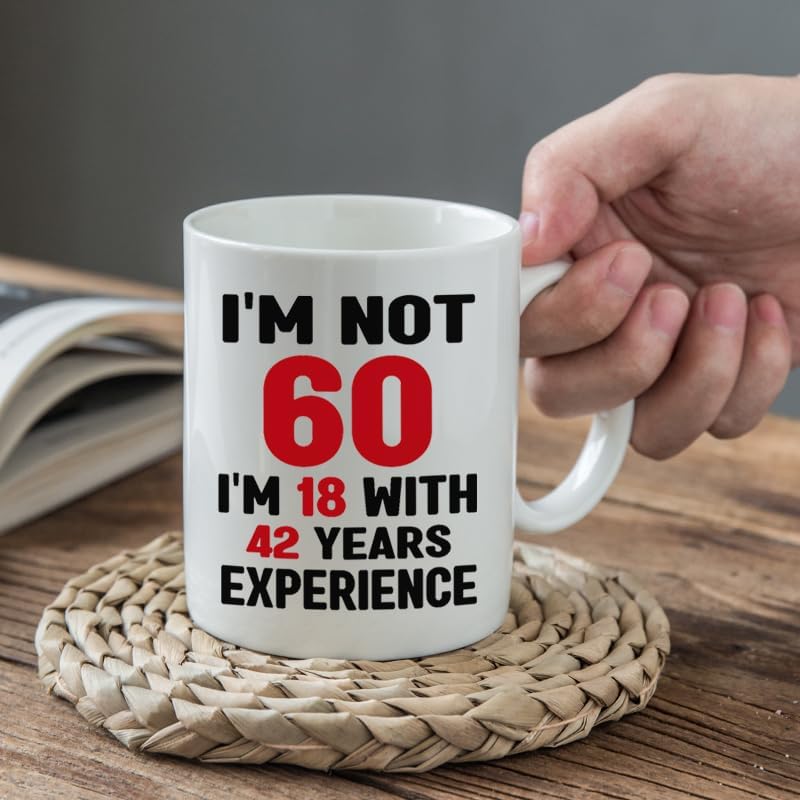 60th Birthday Gifts | Funny Coffee Mug for Him & Her
