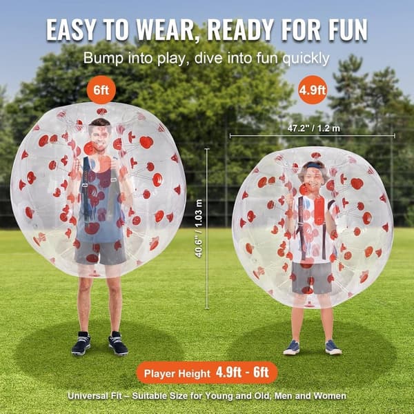 Inflatable Bumper Balls for Outdoor Team Games - 4FT/5FT