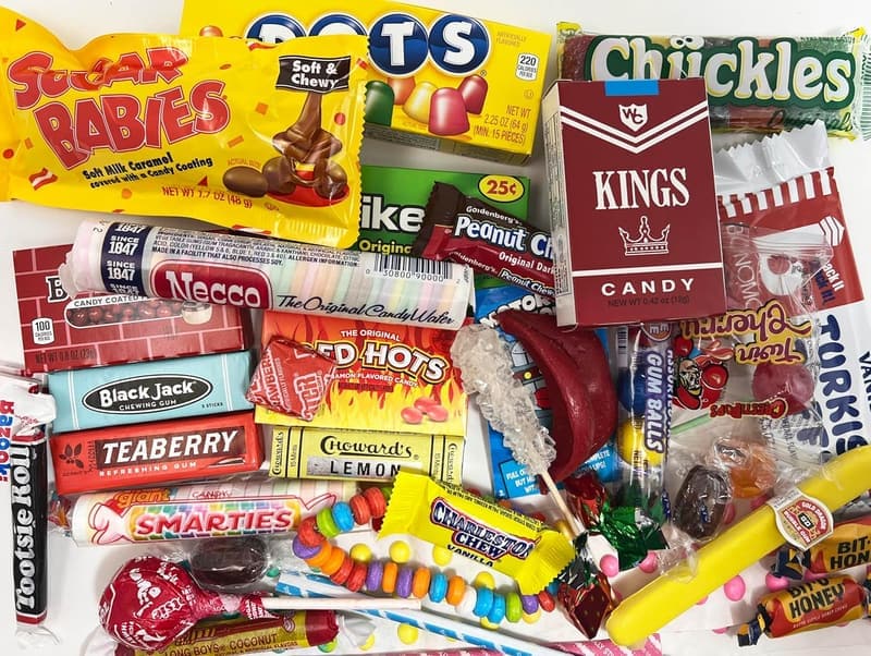 61st Birthday Retro Candy Gift Box - Nostalgic Treats for Him/Her