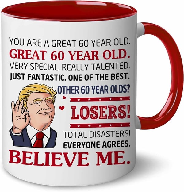 60th Birthday Ceramic Mug - 11oz Gift for Couples