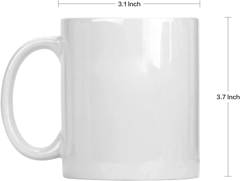 Funny Ceramic Middle Finger Mug - 14 oz Coffee Cup Gift