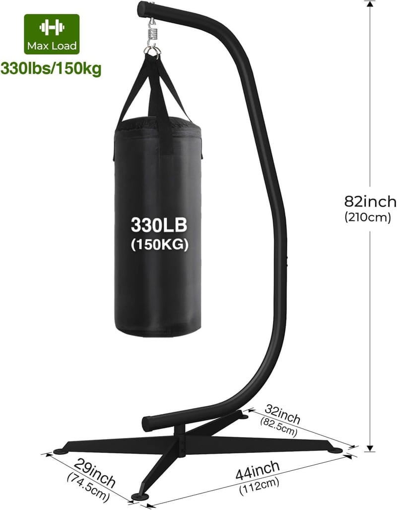 Sturdy Hammock Swing Stand with Spring Hook, Max Load 330lbs