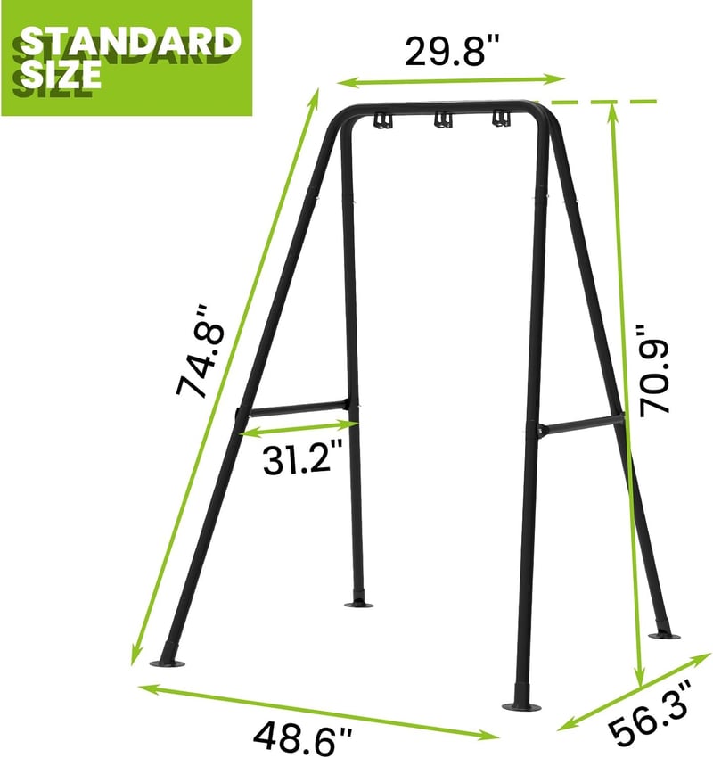 Heavy-Duty Swing Stand for Hammock Chairs, Max Load 330 lbs