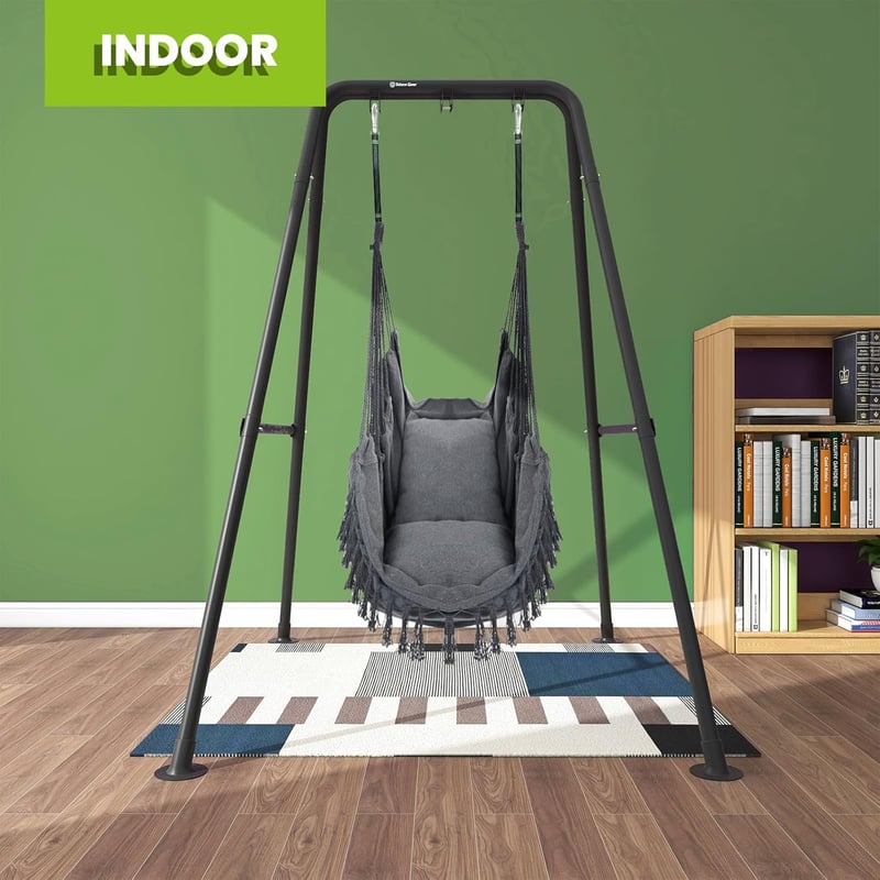 Heavy-Duty A-Frame Swing Stand for Backyard & Patio, 300lb Capacity