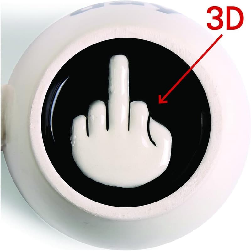Funny Middle Finger Coffee Mug - 14 oz.