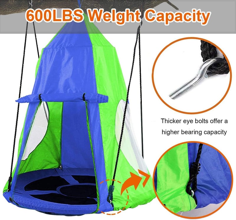 Waterproof Hanging Tree Swing Tent for Indoor/Outdoor Play