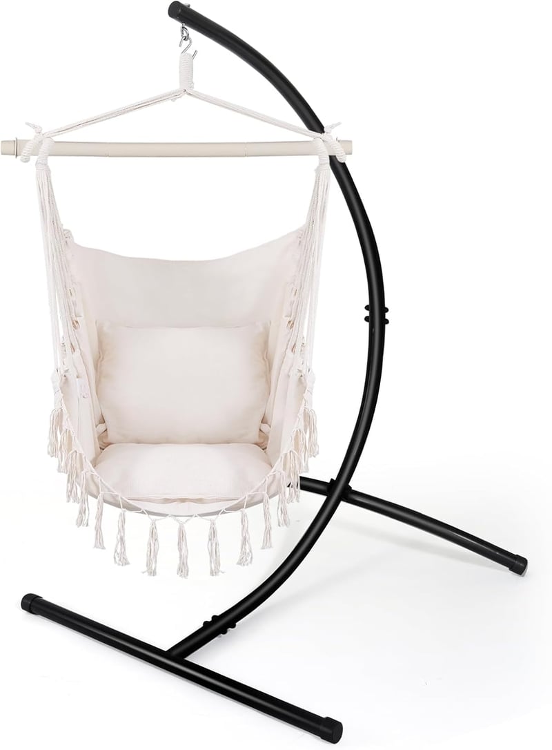 Hammock Chair Stand for Indoor/Outdoor Swing Chairs, 330 lbs Capacity