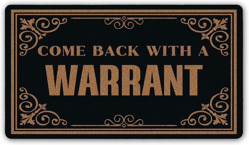 Funny Coir Welcome Mat with Non-Slip Backing – Housewarming Gift