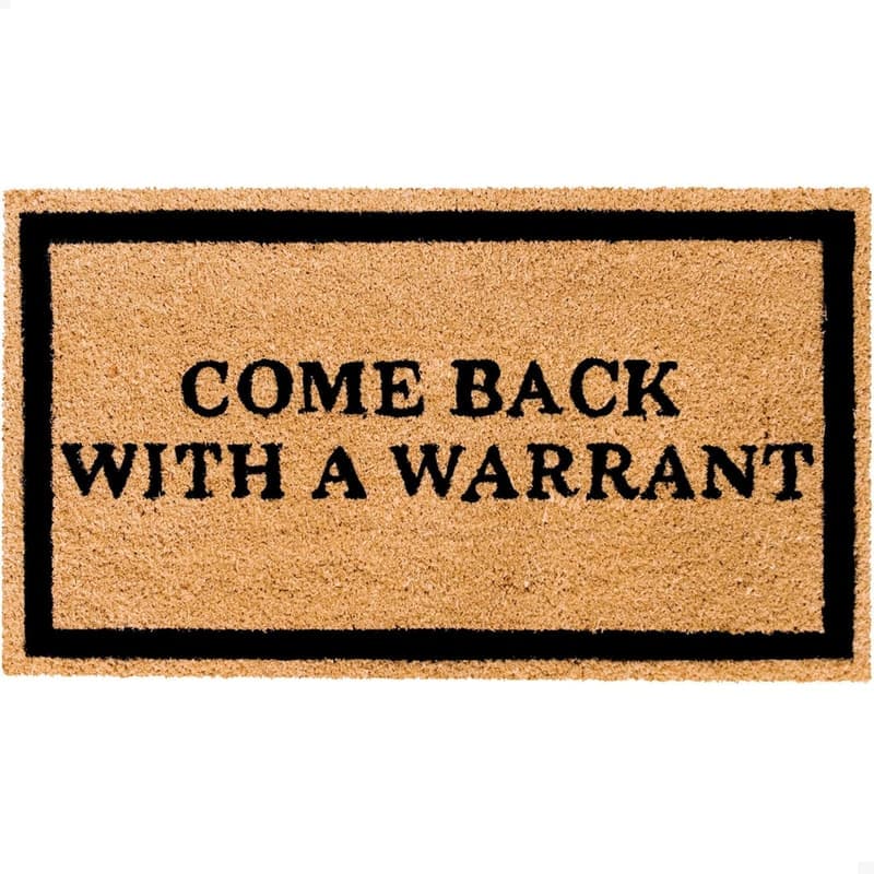 Funny Coir Doormat with Non-Slip Backing for Outdoor Entrance