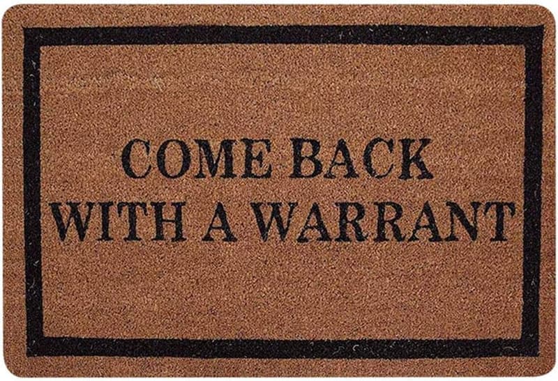 Funny Waterproof Non-Slip Welcome Doormat for Indoor/Outdoor Entryway