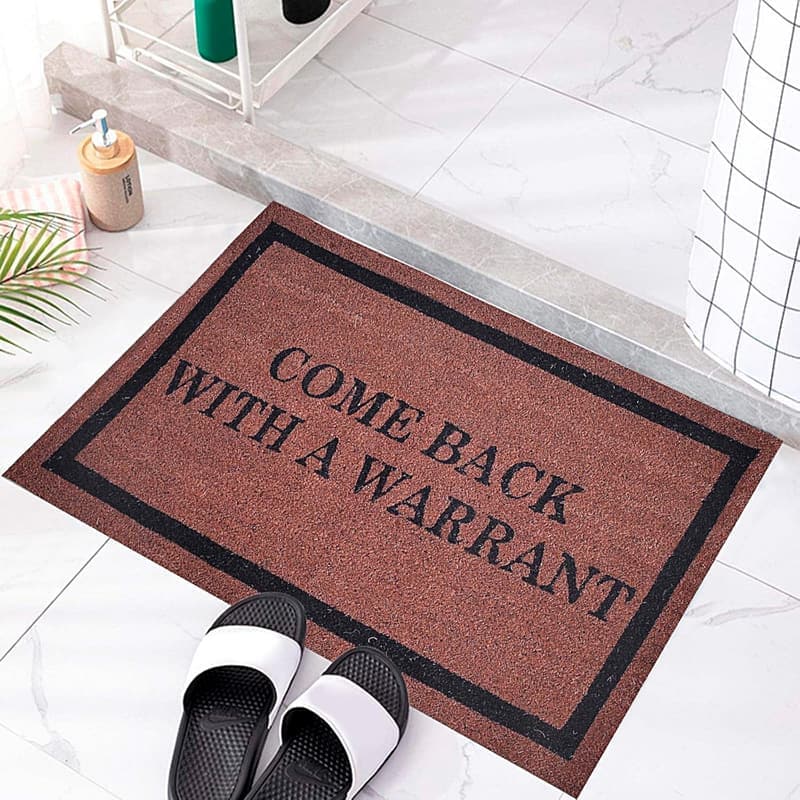 Funny Waterproof Non-Slip Welcome Doormat for Indoor/Outdoor Entryway