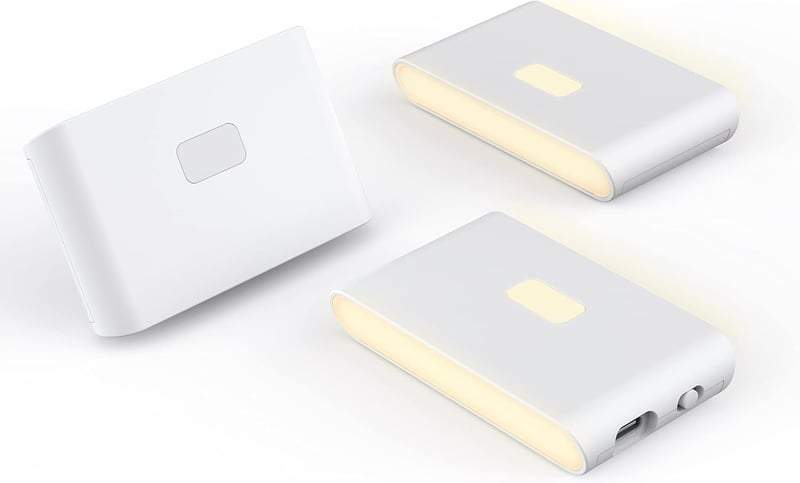 Rechargeable LED Night Lights with Motion Sensors - 3 Pack