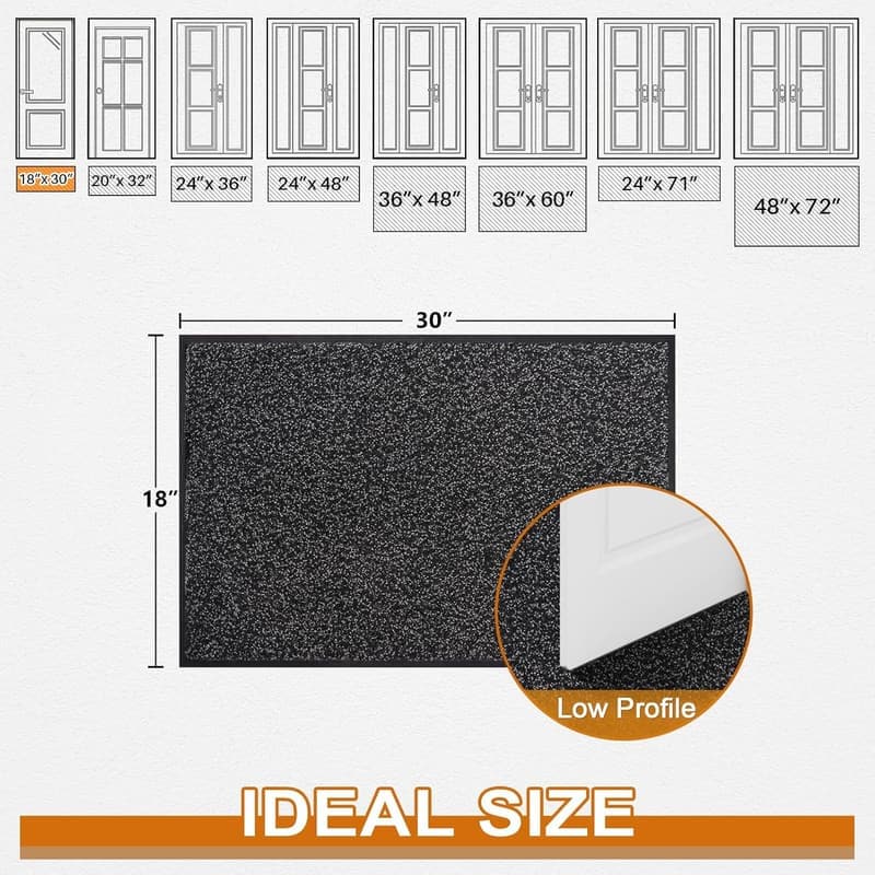 Non-Slip Waterproof Welcome Mat - 30