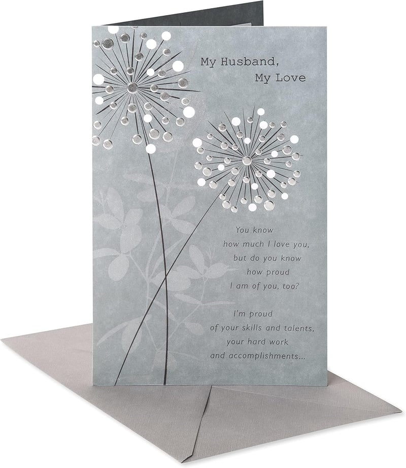 Anniversary Card for Husband - Proud of You Design