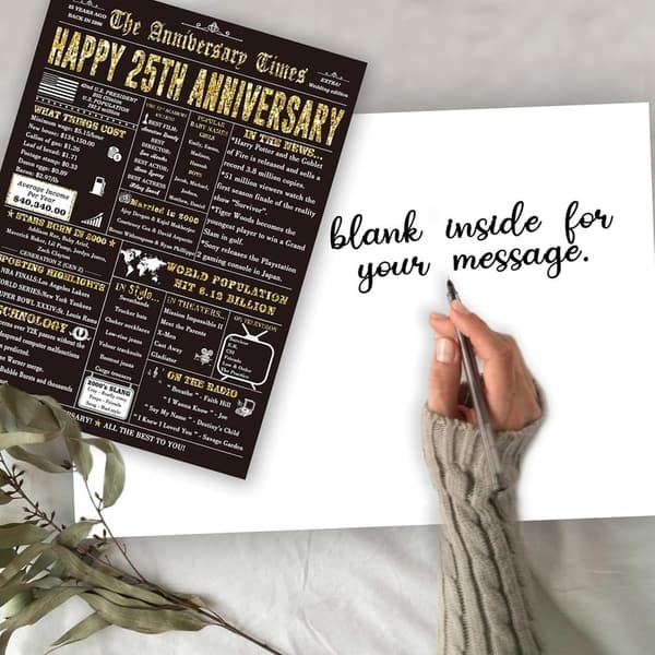 25th Anniversary Card - Funny Gifts for Couples