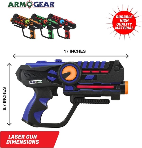 Multiplayer Laser Tag Set with Vests - Family Fun for Ages 8+