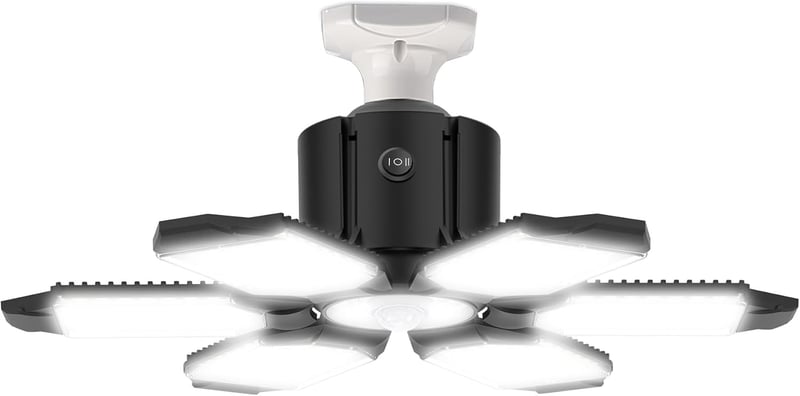 150W LED Motion Sensor Garage Light with Adjustable Panels
