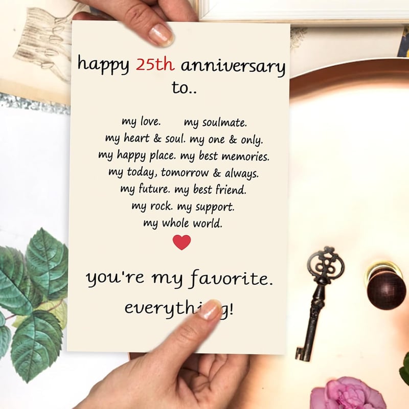 25th Anniversary Funny Cards for Couples