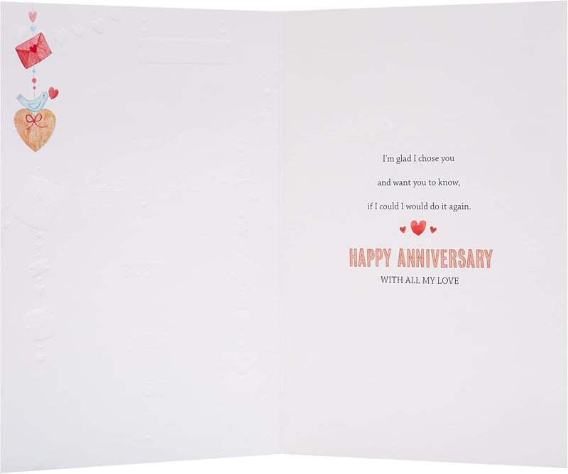 Husband Anniversary Card - Traditional Design