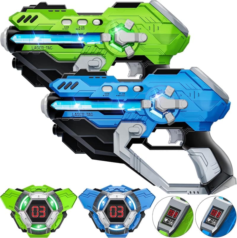 Laser Tag Set with LED Score Display - Fun Gift for Teens & Adults