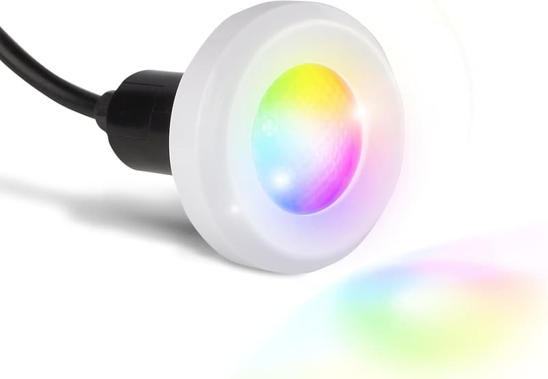 12V Treo LED Pool Light, 5W, Color Changing with 80' Cord