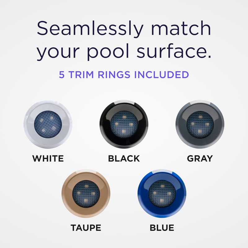 12V Treo LED Pool Light, 5W, Color Changing with 80' Cord