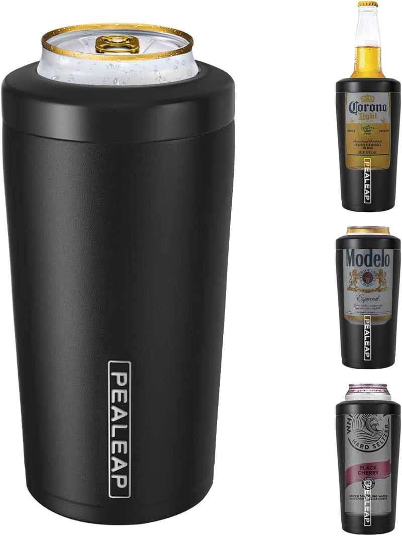 Insulated Slim Can Cooler - 4-in-1 Stainless Steel Holder