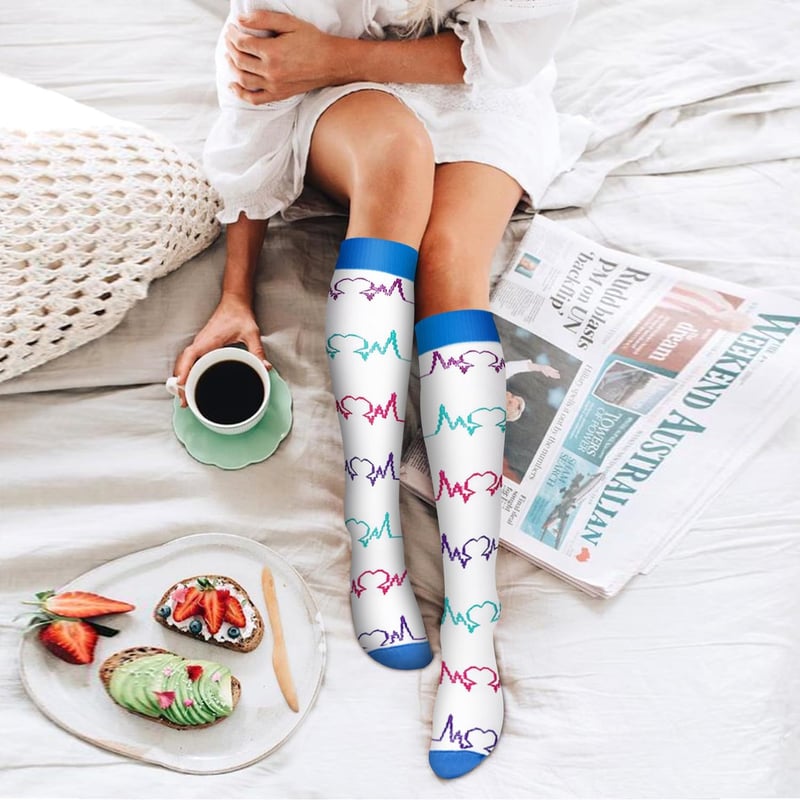 Copper Compression Socks for Men & Women - 6 Pack, Circulation Support