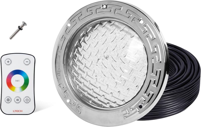RGBW Remote Control Pool Light with 100ft Cord - 10