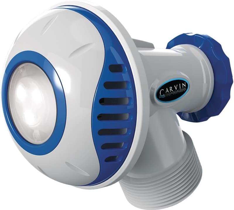Multi-Colored LED Pool Light with Water Return Fitting