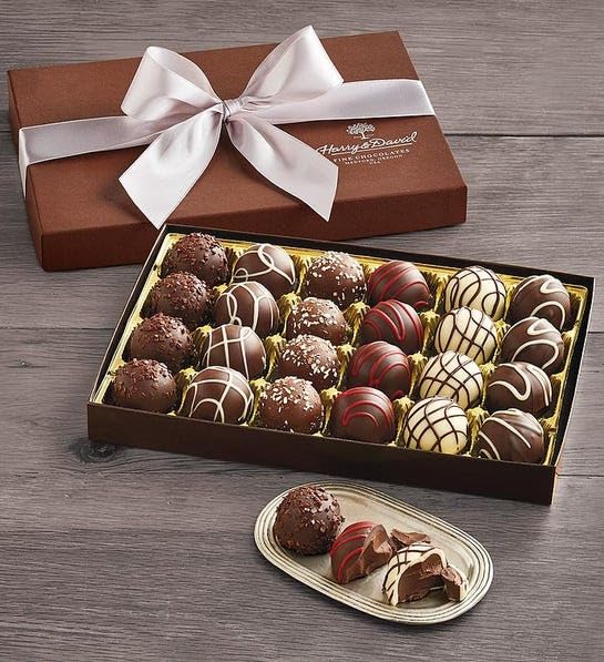 Signature Chocolate Truffles Gift Box - 24 Assorted Treats