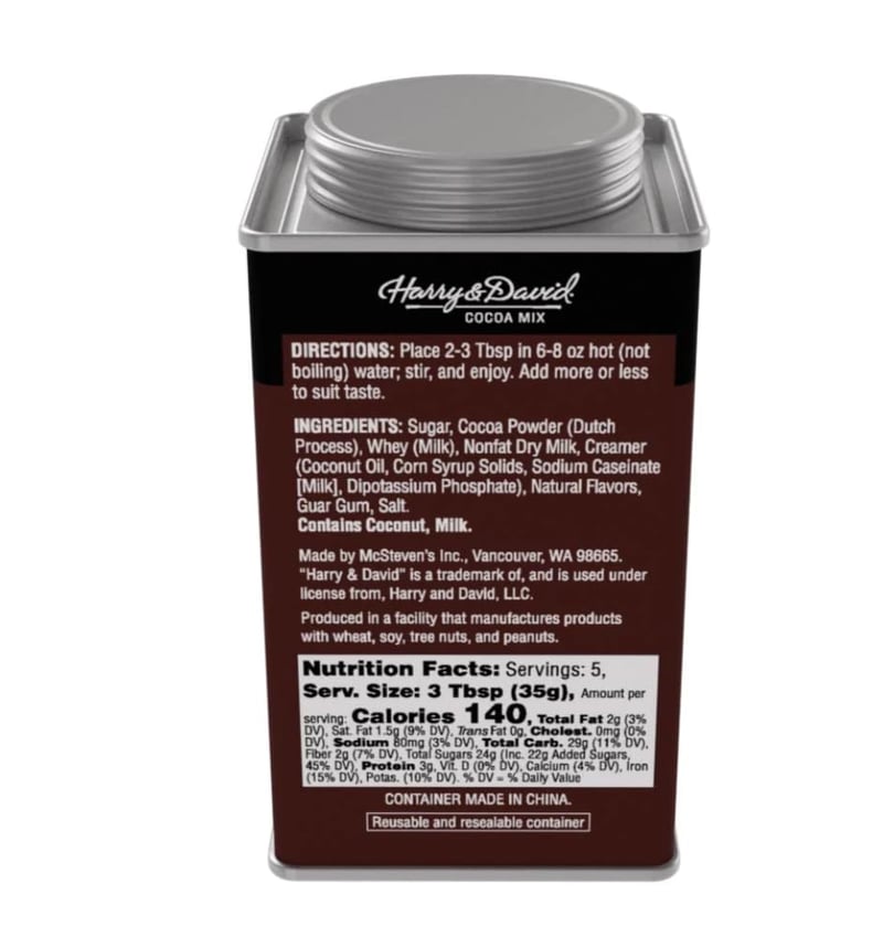 Dark Double Chocolate Truffle Cocoa Mix - 6.25 oz