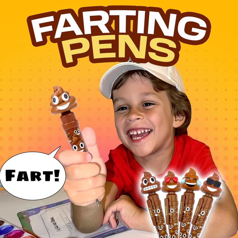 Funny Farting Poop Pen – Gag Gift for Kids and Teens