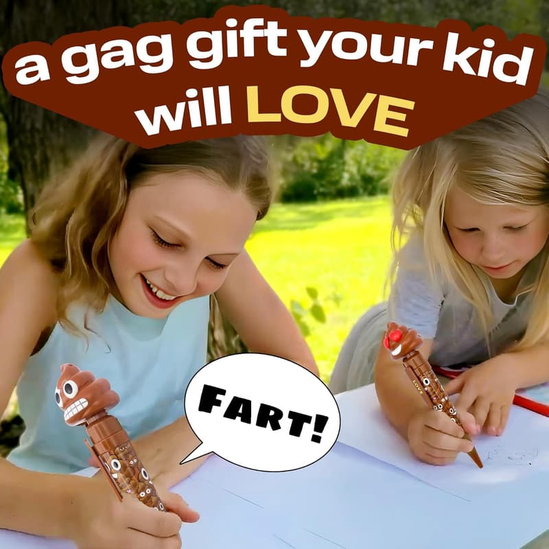 Funny Farting Poop Pen – Gag Gift for Kids and Teens