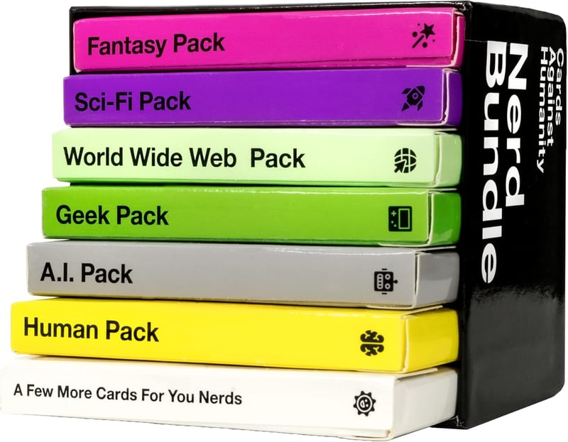 Nerd Bundle: Cards Against Humanity with 6 Themed Packs + 10 New Cards
