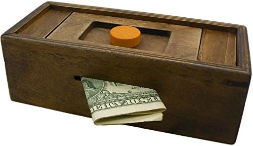 Wooden Puzzle Box - Secret Money & Gift Card Holder