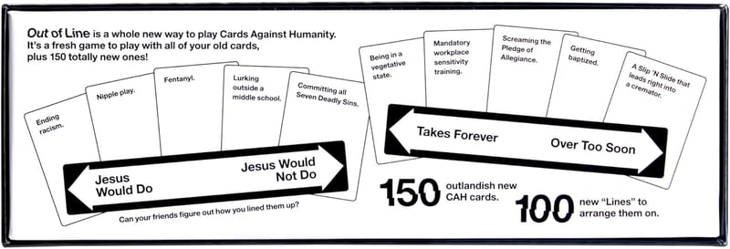 Cards Against Humanity: Out of Line Expansion - 150 New Cards