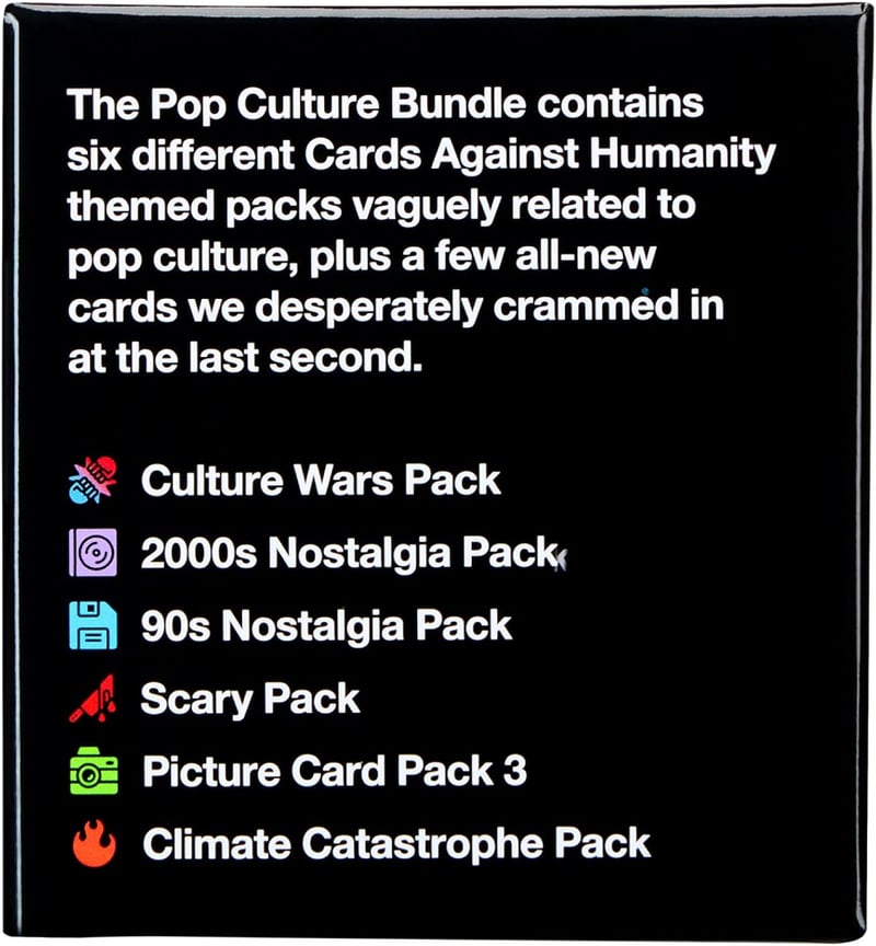 Pop Culture Bundle: Cards Against Humanity with 6 Themed Packs