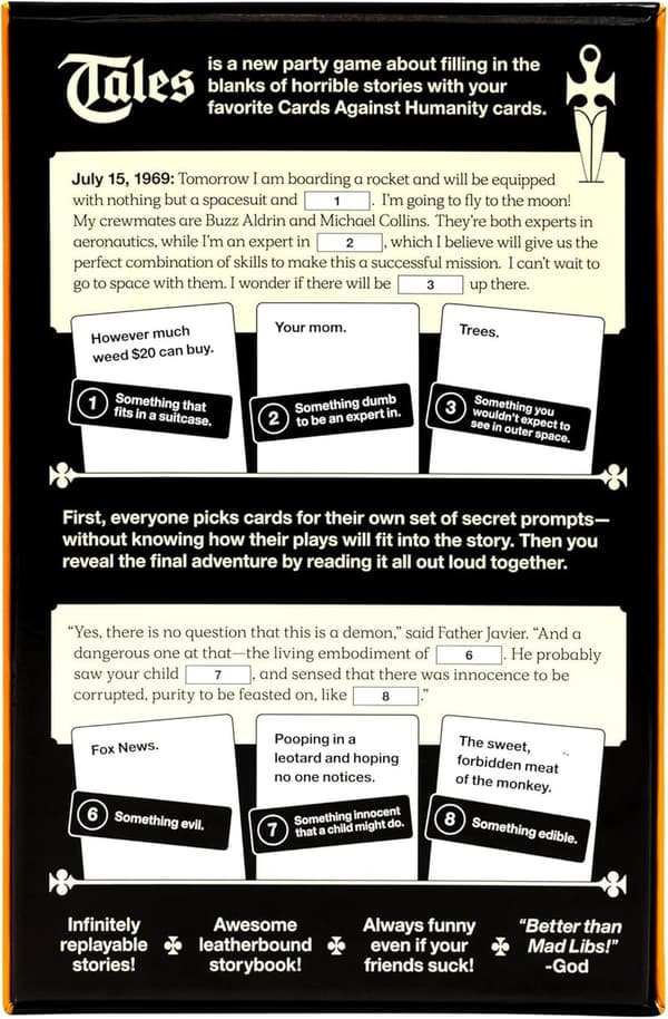 Cards Against Humanity Tales: Fill-in-the-Blank Story Game