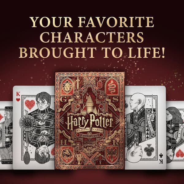 Harry Potter Gryffindor Playing Cards - Red Edition