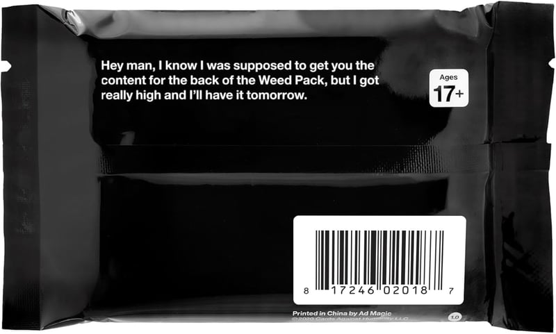 Weed Pack Mini Expansion for Cards Against Humanity