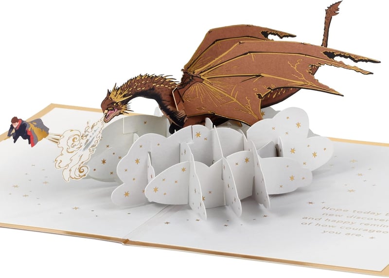 Harry Potter Dragon Pop-Up Card - Hallmark Signature