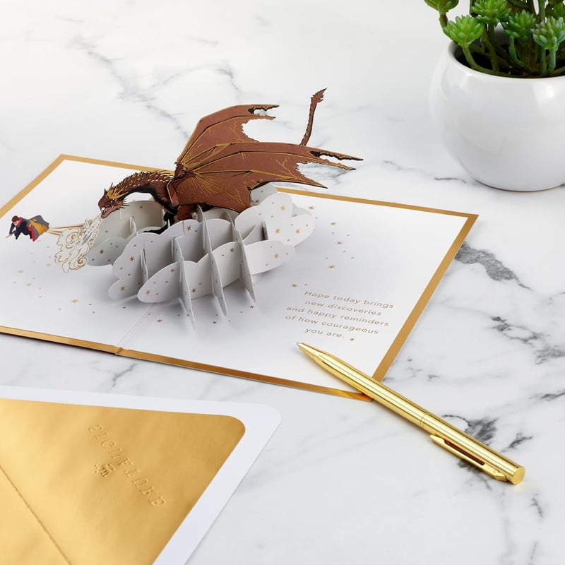 Harry Potter Dragon Pop-Up Card - Hallmark Signature