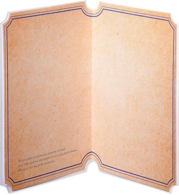 Harry Potter Hogwarts Patch Blank Card