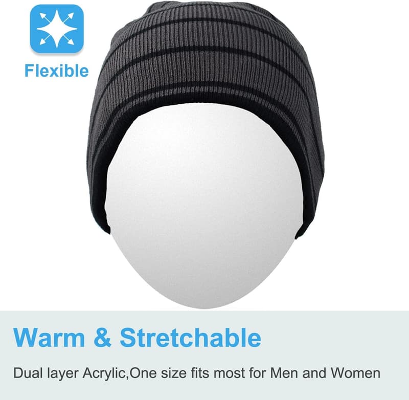 Bluetooth Beanie Hat with Wireless Headphones for Outdoor Sports