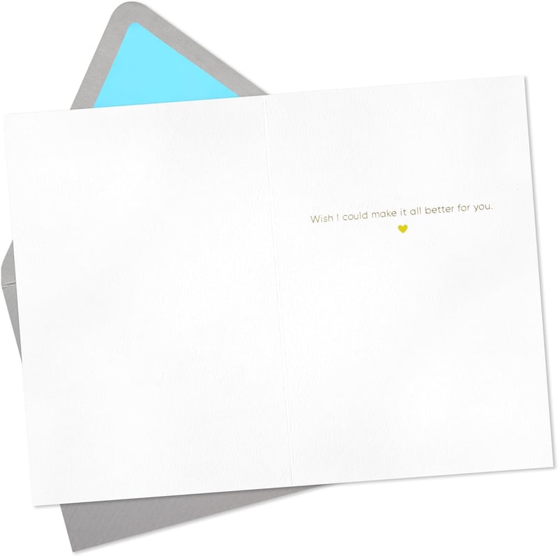 Get Well Soon Sympathy Card with Heart Bandage Design
