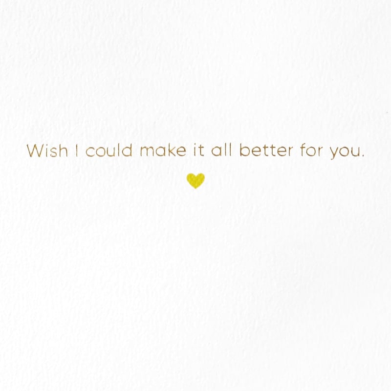 Get Well Soon Sympathy Card with Heart Bandage Design